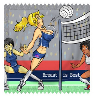 Volleyball funny condoms