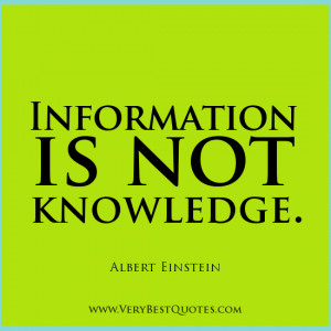 Albert Einstein quotes, knowledge quotes