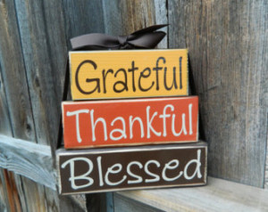 Thanksgiving and Christm as stacker--Grateful, Thankful, Blessed ...