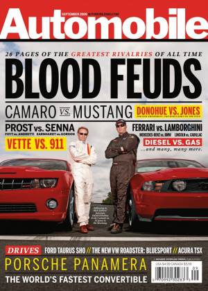 Camaro vs. Mustang magazine covers - courtesy GM