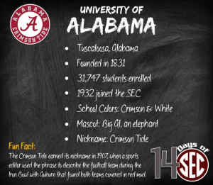 University of Alabama | Fun Fact: The Crimson Tide earned its nickname ...