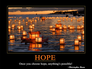 Christopher Reeve self motivational quote about HOPE