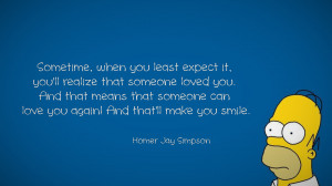 Homer Simpson Quote On Being Loved
