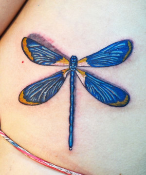 Small Dragonfly Tattoo Nack