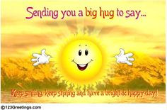 Keep Smiling And Shining... #cute #hug More