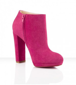 Christian Louboutin Rock and Gold 120mm Boots In Pivoine Suede 3
