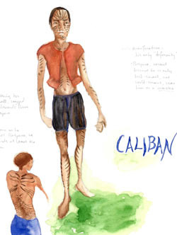 Prentice Conceptual Sketch For Caliban The Tempest