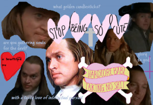made a collage for reverend hale (the crucible)