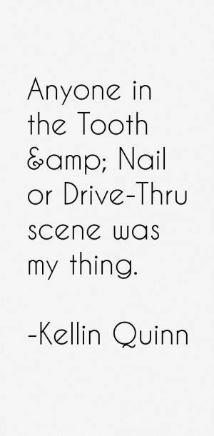 Anyone in the Tooth amp Nail or Drive Thru scene was my thing