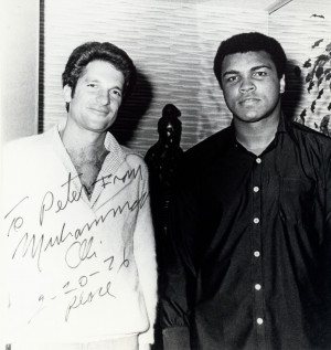 Peter Guber and Muhammad Ali, world heavyweight champion boxer
