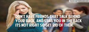 Backstabbing Friends Quotes for Facebook