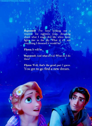 ... 10am tagged tangled flynn rapunzel quote disney disney quote 26 notes