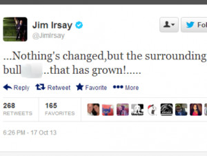 Jim Irsay's Tweet from Thursday evening. / Twitter screengrab