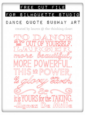 ... Mille Quote, Subway Art Style - Free Cut File from The Thinking Closet