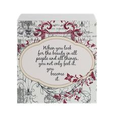 Inspirational Beauty Quote Sticky Notepad for