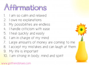 Printable Affirmations For Women