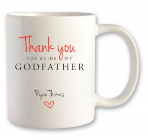 personalised godfather birthday christmas mug gift from godson or