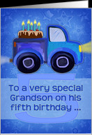 Happy 5th Birthday to a very special grandson, truck painting, cake ...