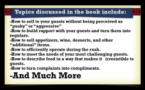 ... this from most restaurant server training manuals in this brief video
