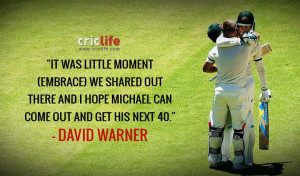 David Warner hopes for a Michael Clarke hundred on second day of 1st ...