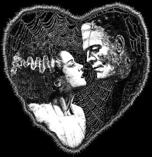 bride of frankenstein, creature, frankenstein, love, monster