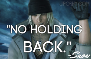 So what's your favorite quote from Final Fantasy XIII?