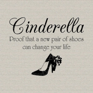 Fairy Tales Cinderella Quote Inspirational Wall Decor Art Printable ...