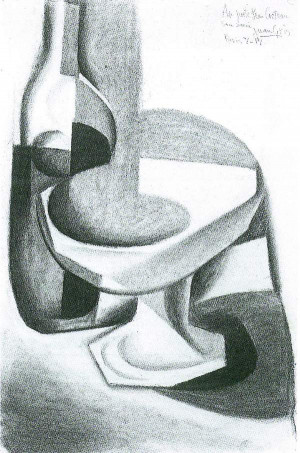 Juan Gris Bottle And Fruit...