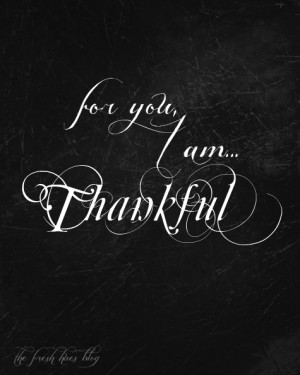 for you i am thankful