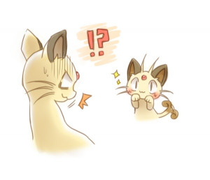 pokemon persian meowth espeon