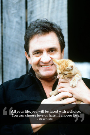 Wise words from Johnny Cash
