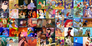 Walt Disney 50 Animated Motion Pictures All 50 Disney Movies with ...