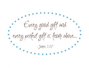 ... Decal Bible Verse James 1:17 for Girl Boy Baby Nursery 22