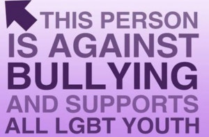 Against #bullying & for #pride #LGBT