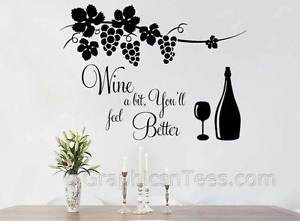 ... Dining-Room-Wall-Sticker-Quote-Wine-A-Bit-Funny-Kitchen-Cooking-Quote