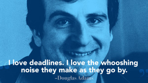 douglas adams quote 520x293 How to create consistently great content