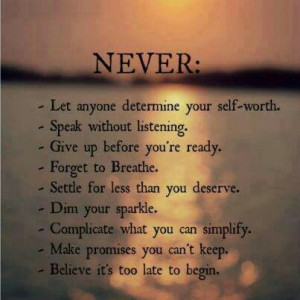 Never again!! Sayings