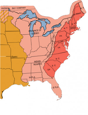 map of the middle colonies colonial america