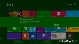FIX] Error “This App Can’t Open” For Modern Apps In Windows 8