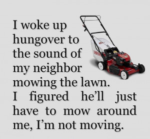 There's no freaking way that I'm moving... ;-P