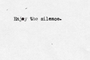 Enjoy the Silence- Depeche ModeSubmitted by: http://underc0ver ...