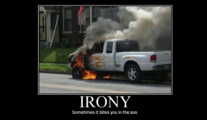 funny ford on fire flames motivational poster
