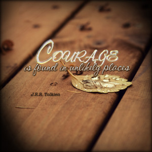Tolkien inspirational ipad wallpaper - Courage is found in ...