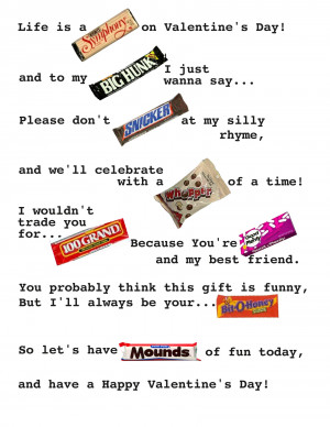 Valentine Poem For Him Candy Gram And Short Valentine Quotes Bouquet ...
