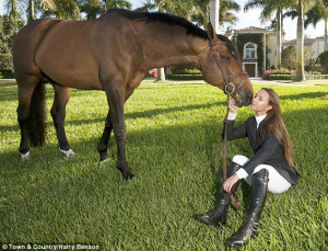 Mayor's daughter: Georgina Bloomberg, 29, is also a competitive rider ...