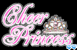 Cheer princess cute glitter graphic