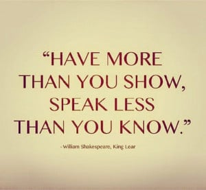Shakespeare Quote from King Lear