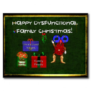 Dysfunctional Family Christmas Post Card
