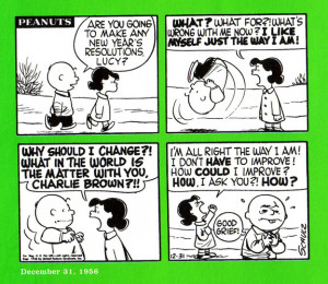 PEANUTS – by CHARLES SCHULZ, DECEMBER 31, 1956