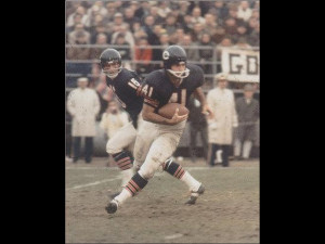 BRIAN PICCOLO CHICAGO BEARS VINTAGE ACTION 8x10